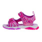 Paw Patrol Everest Skye Light up Summer Girls Sandals - Hook&Loop Adjustable Strap Open Toe Sandal Water Shoe - Pink (sizes 6-12 Toddler)