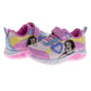 Disney Princess Girls Light-Up Sneakers with Hook and Loop Closure (Little Kid)