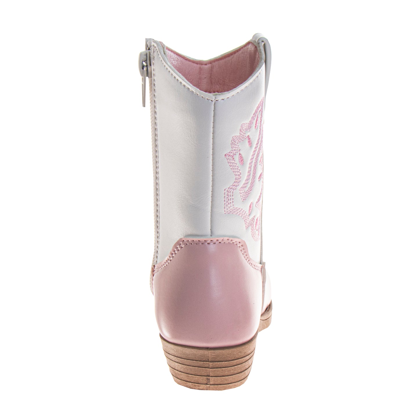 Laura Ashley Girls' Western Boots  Stylish TwoTone with Embroidered Detail (Toddler / Little Kid)