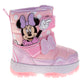 Disney Minnie Mouse Boots Girls  Pink Glitter Details Fashion Warm Lined Side Zipper Durable Sole (Toddler / Little Kid)