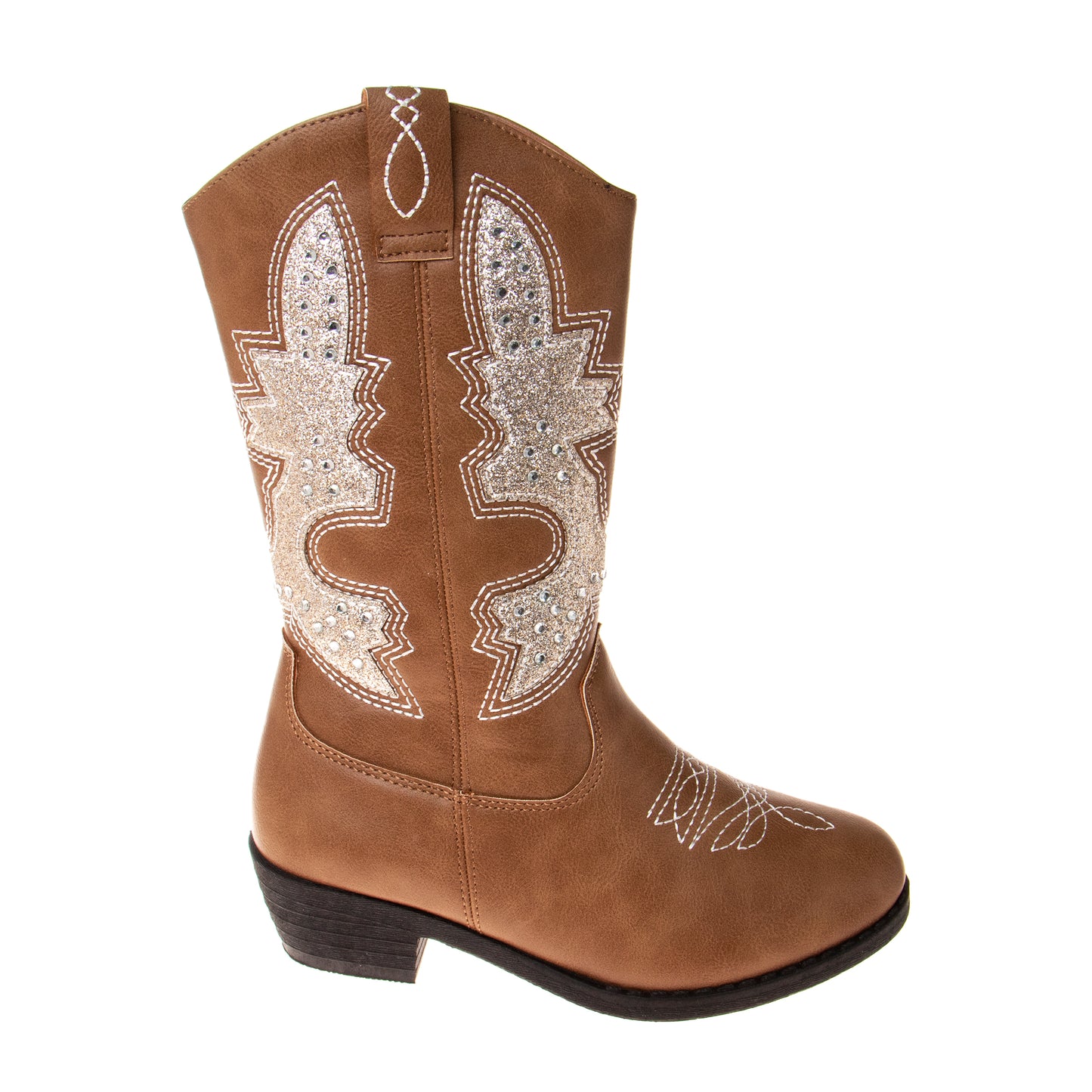 Kensie Girl Cowgirl Boots Girls'  Western Style Fashion Forward Stylish Comfort Fit Durable (Little Kid)