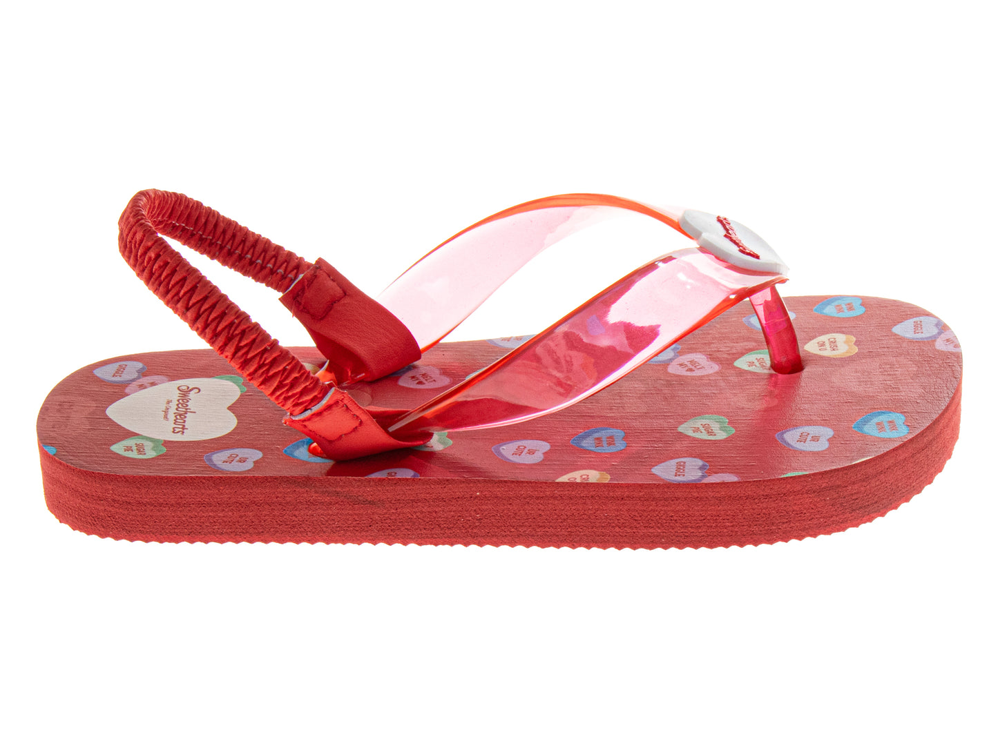 Sweet Heart Toddler Flip Flops Slip-On Beach, Pool Sandals with Strap Slip-Resistant (Sizes 6–11 Toddler)