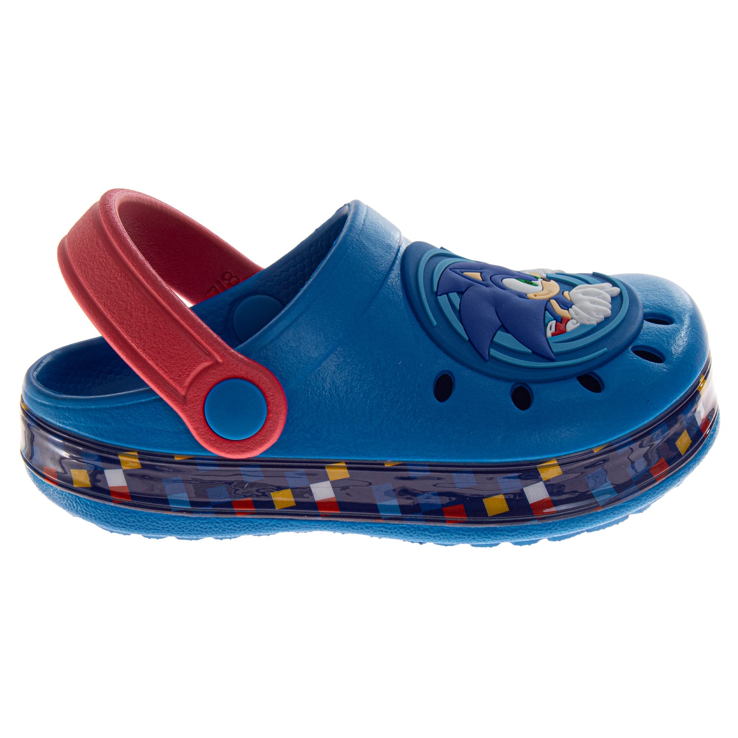 SEGA Sonic the Hedgehog Boys Slip-On Clogs with Back Strap (Toddler)