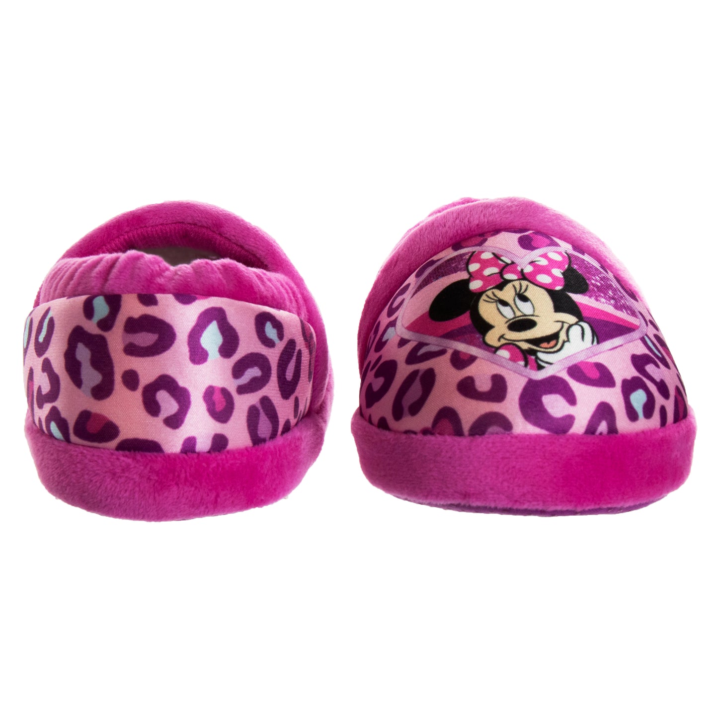 Disney Minnie Mouse Girls Dual Sizes Nylex Fabric Slippers