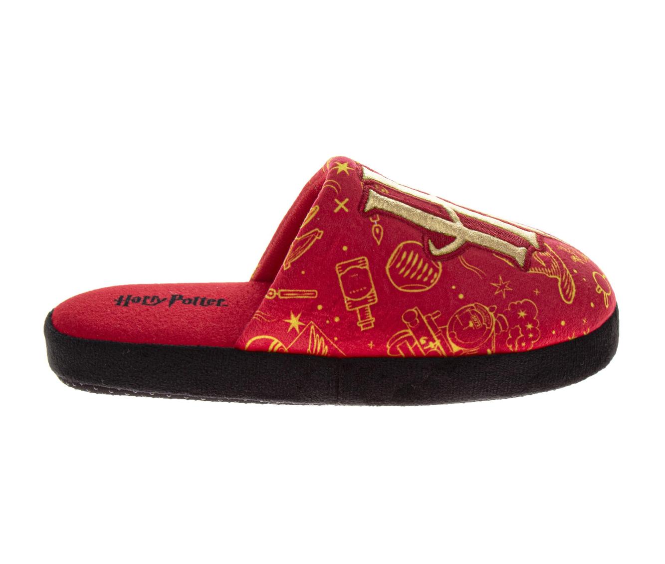 Harry Potter Slippers for Adults Cozy Plush Magical Dual Size Fit (Adult)