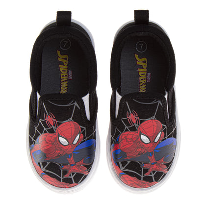 Spider-Man Boys Slip-On Canvas Sneakers (Toddler / Little Kid)