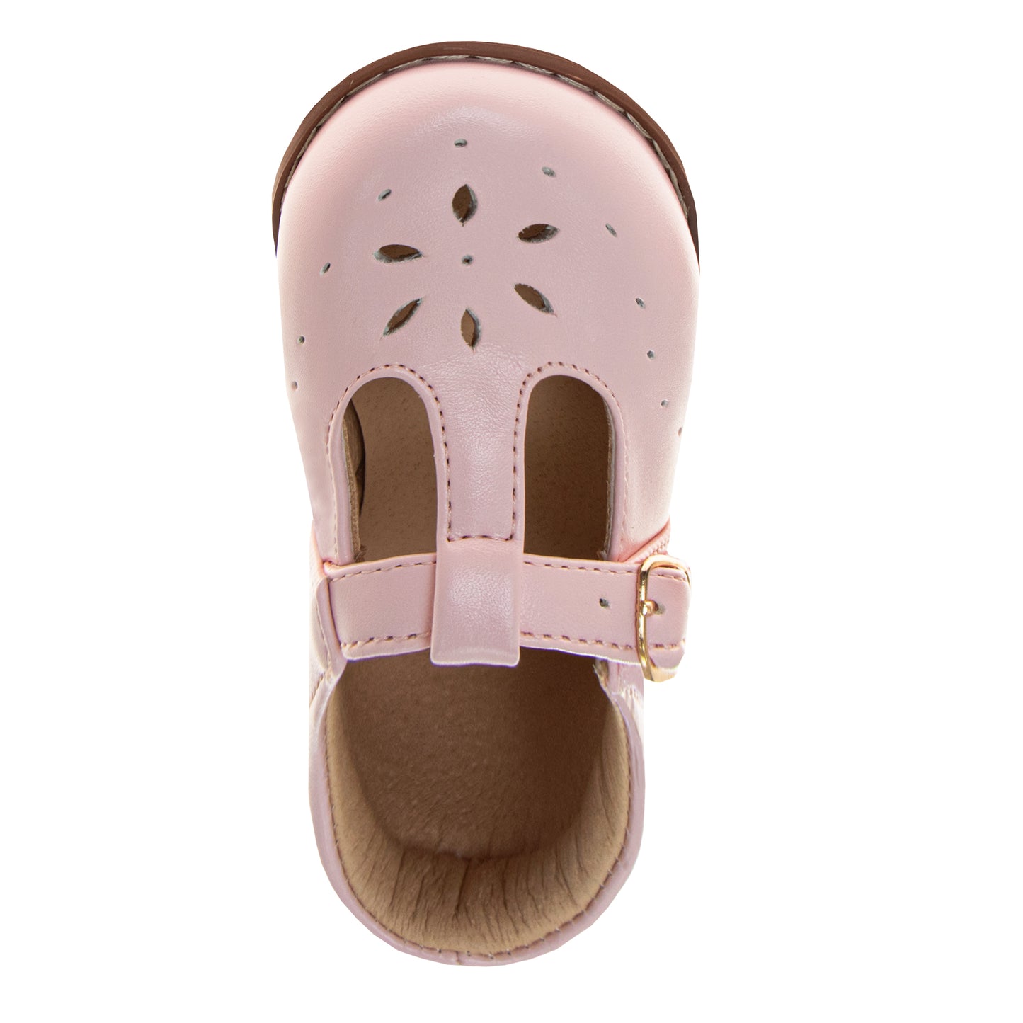 Josmo Unisex Boys Girls' Walking Shoes Hard Sole T-Strap Mary Janes (Infant/Toddler)