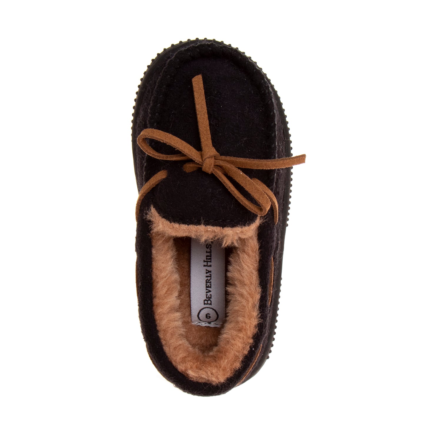 Beverly Hills Polo Club Moccasins Slippers Boys  Classic Fuzzy Lining Cozy Indoor/Outdoor Sole SlipOn (Little Kid / Big Kid)
