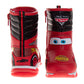 Disney Pixar Cars Lightning McQueen Snow Boots Boys  Race Car Graphics Warm Lined Waterproof Durable Tread Velcro Closure (Toddler / Little Kid)