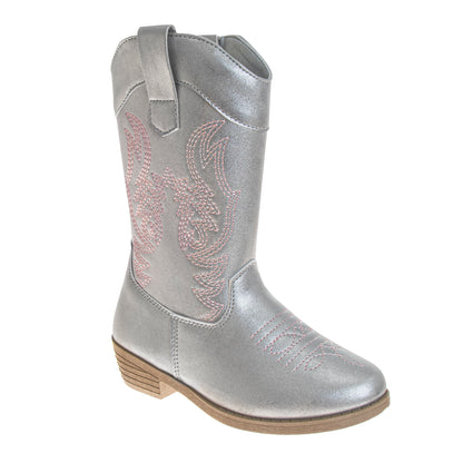 Kensie Girl Cowgirl Western Boots Girls'  Stylish Fashion Forward Western Style Durable Comfort Fit (Little Kid / Big Kid)