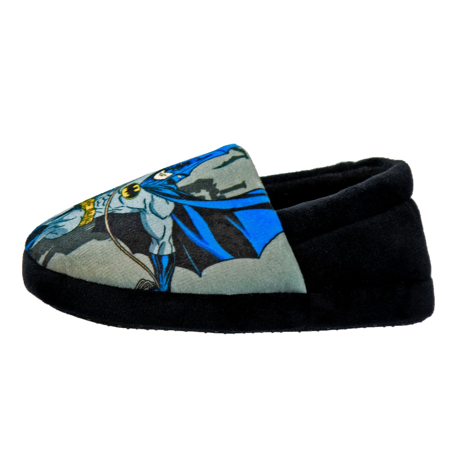 Josmo Boys' Batman Toddler Slipper Dark Knight Superhero Lightweight Comfort Soft Aline Plush House Shoes