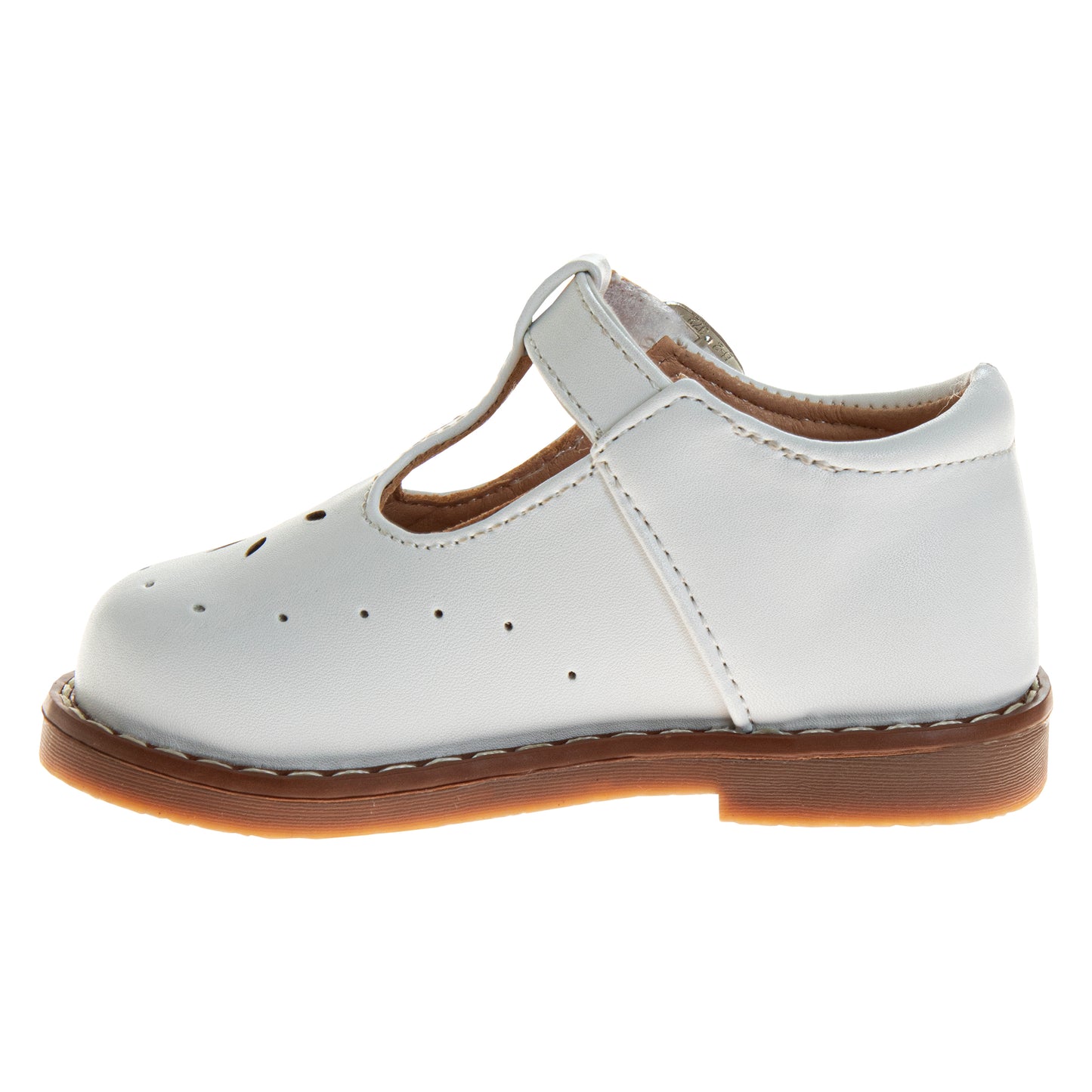 Josmo Unisex Boys Girls' Walking Shoes Hard Sole T-Strap Mary Janes (Infant/Toddler)