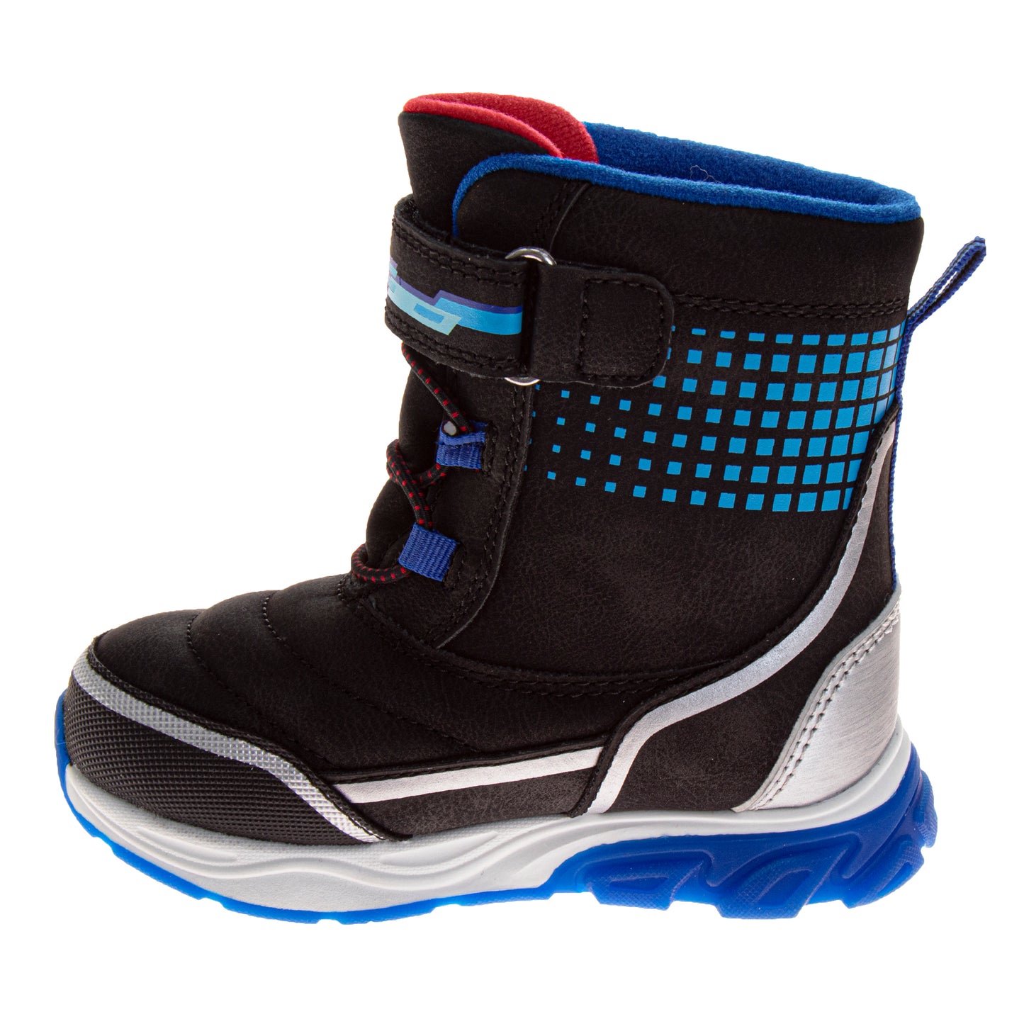 Sega Sonic the Hedgehog Snow Boots Boys  Super Speed Water Resistant Warm Lined Durable Tread Winter Ready (Toddler / Little Kid)