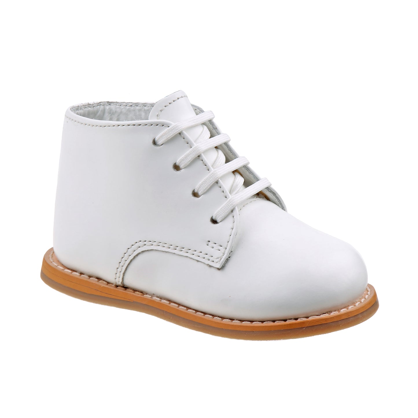 Josmo Logan Baby Walking Shoes Medium Width – Boys Girls Unisex Walking Shoes First Step Walker - Leather  Non-Slip Bottom High top