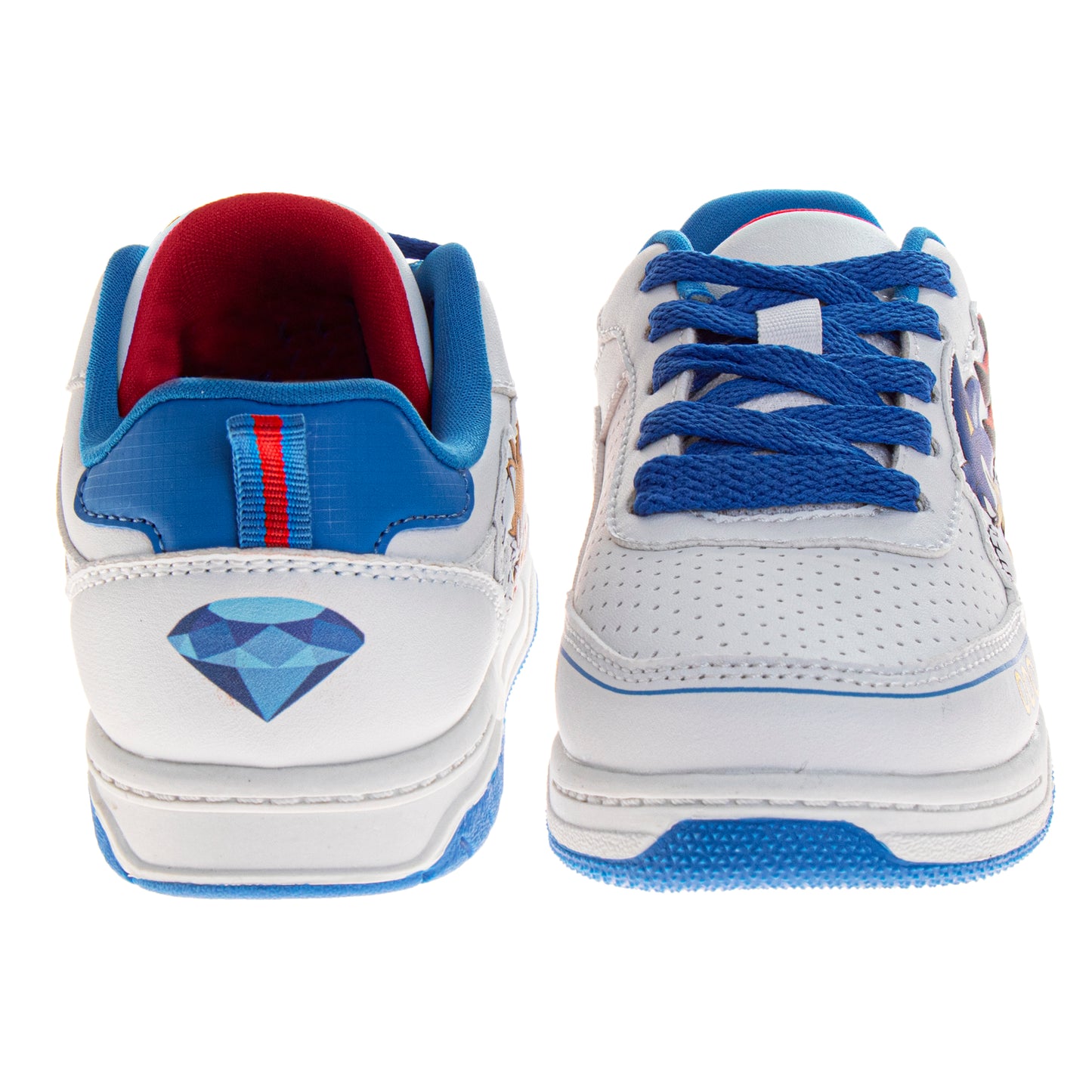 Sonic the Hedgehog Boys Lace-Up Court Sneakers Featuring Sonic and Friends (Big Kid)
