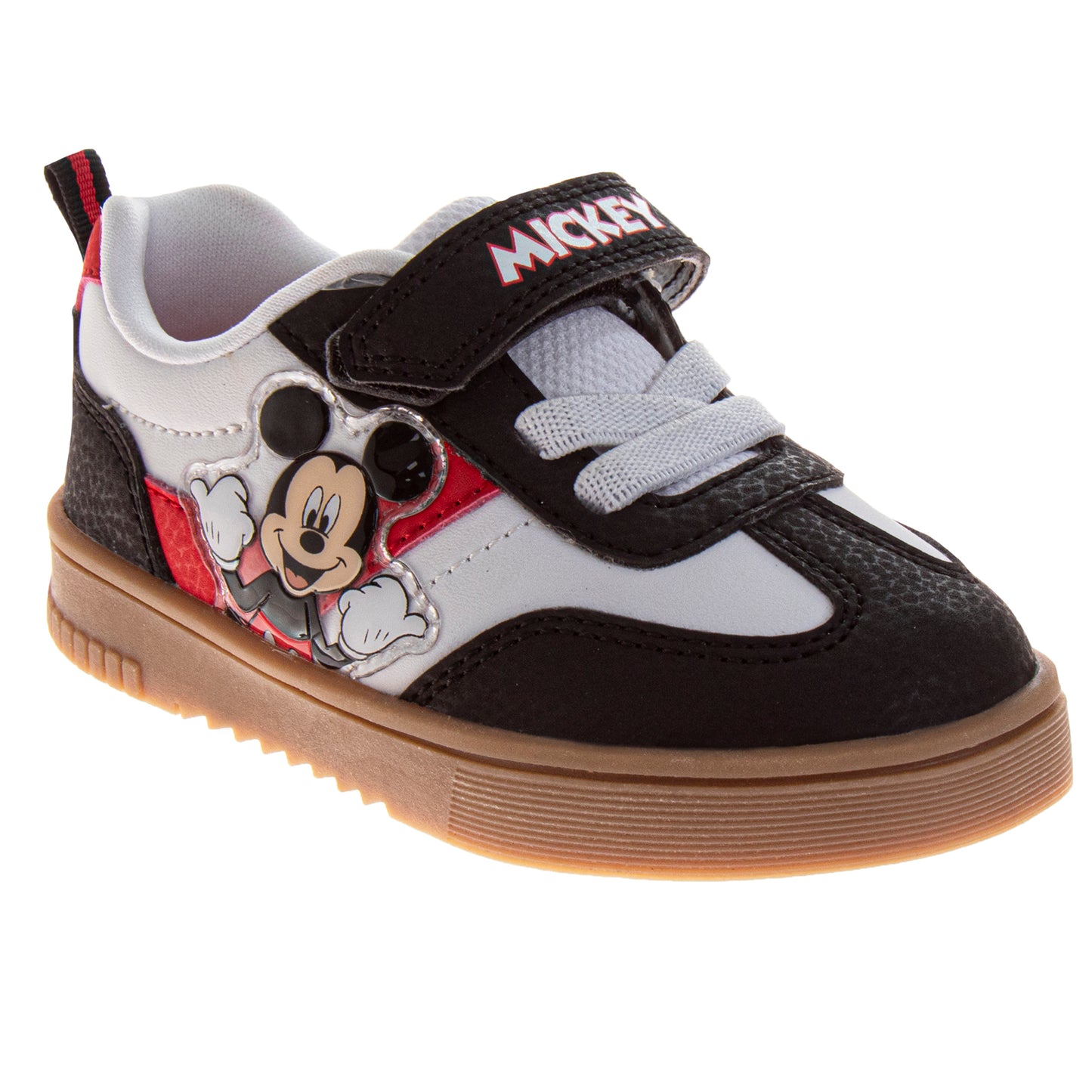 Disney Mickey Mouse Casuals Sneakers Boys  Iconic Everyday Wear Comfortable Durable Canvas Velcro Closure (Toddler / Little Kid)