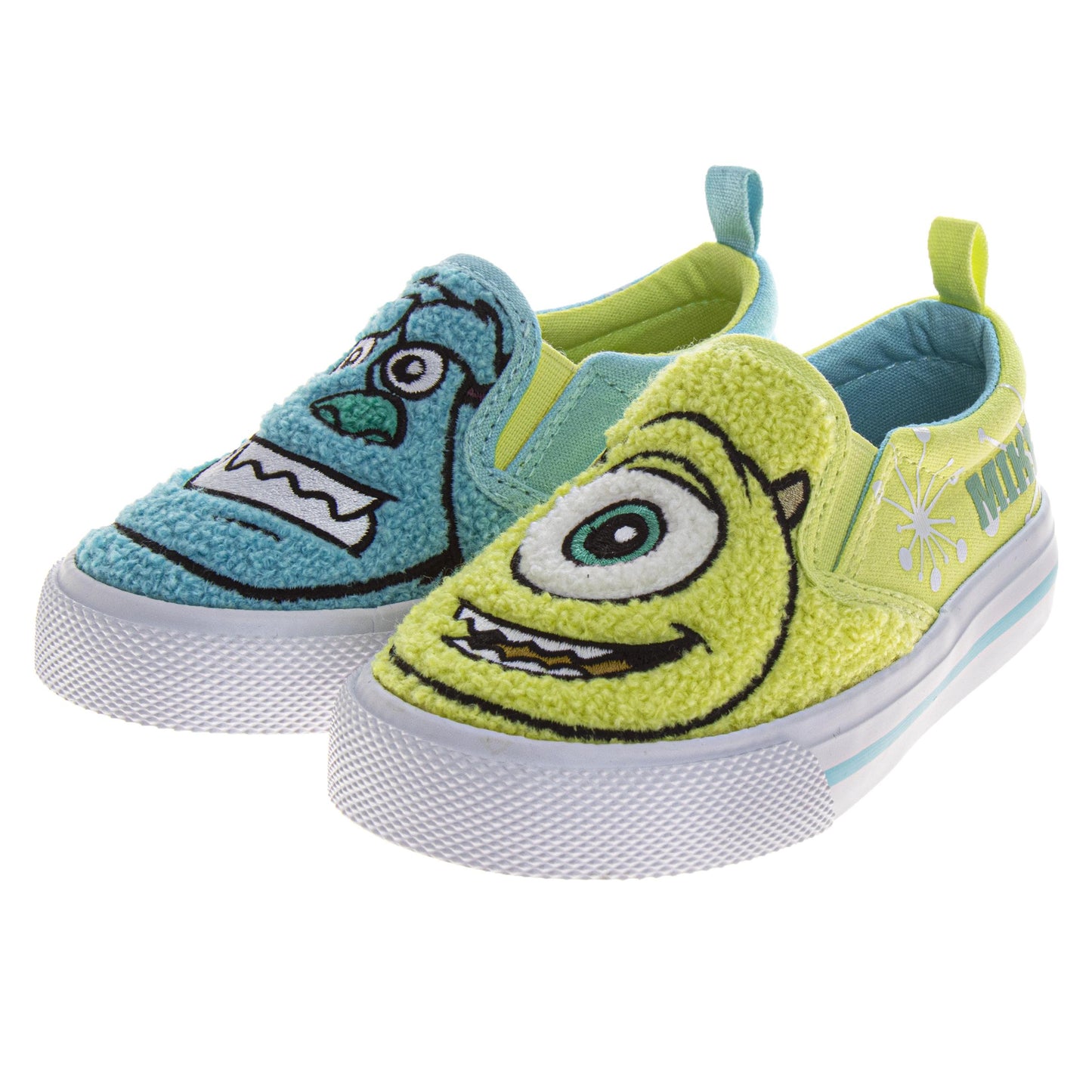 Disney Pixar Monsters Inc. Boys Mismatched Slip-On Canvas Sneakers(Toddler / Little Kid)