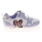 Disney Frozen Sneakers Girls  Elsa and Anna Sparkle Detail Lightweight Athletic Running Shoe Adjustable Closure (Toddler / Little Kid)