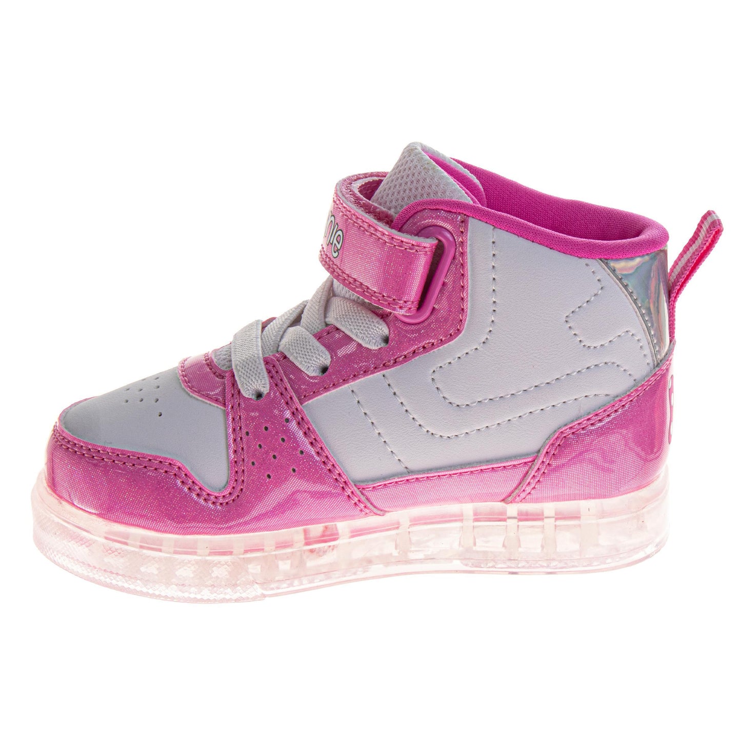 Disney Minnie Mouse High Top Sneakers Girls  Bow Detail Fashion Casual Wear Durable Canvas Ankle Support (Toddler / Little Kid)