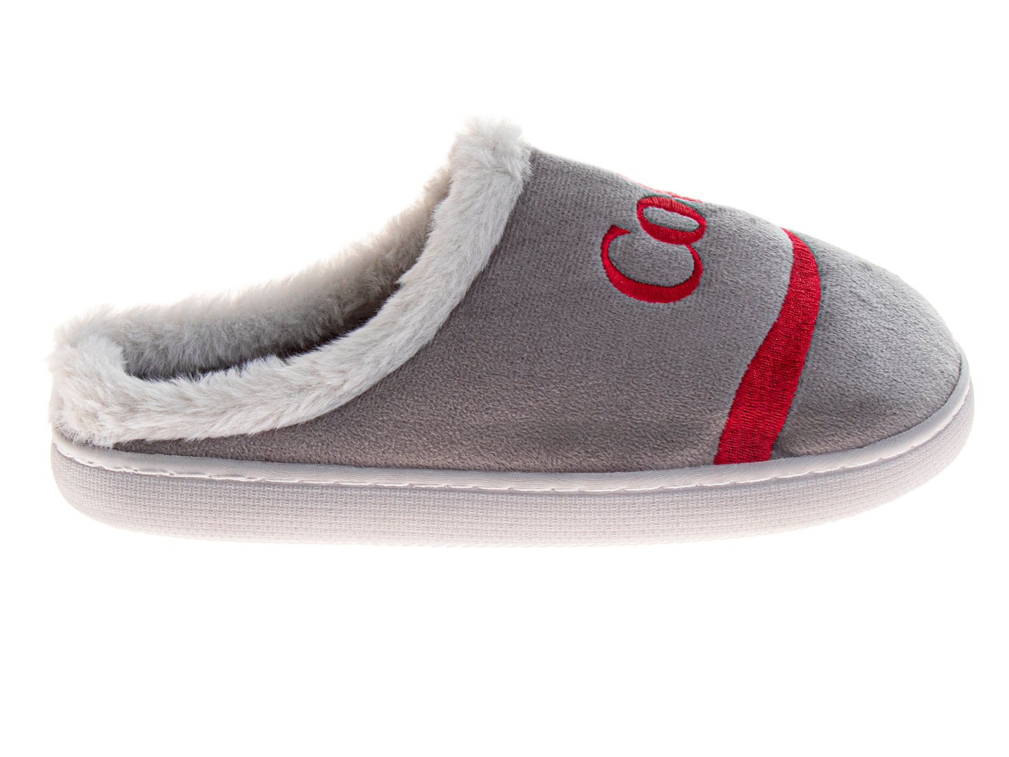 CocaCola COKE Logo Casual Slippers for Men  Cozy SoftLined Warm Indoor Comfort Shoes (Adult)