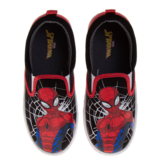 Spider-Man Boys Slip-On Canvas Sneakers (Big Kid)