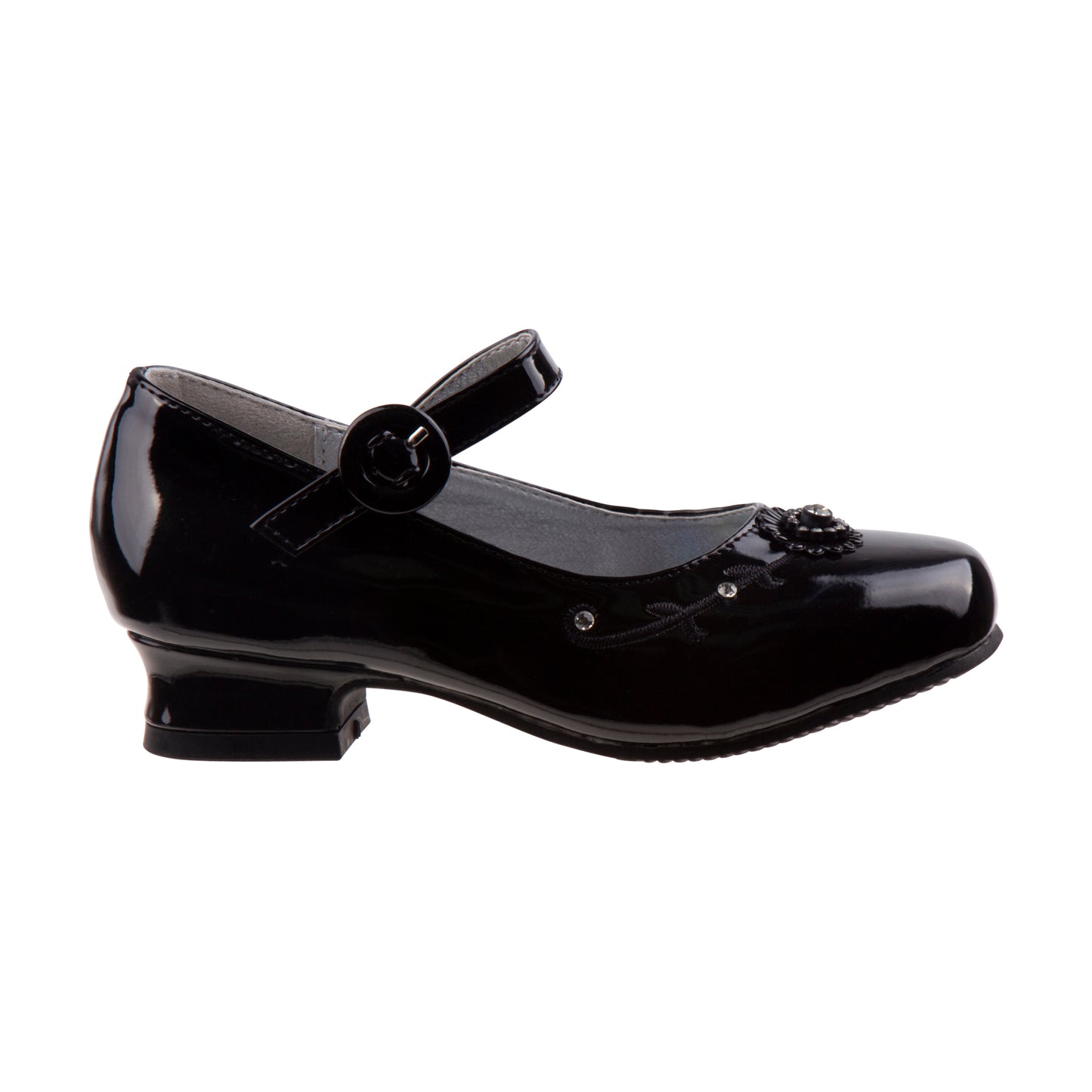 Josmo Girls Dress Shoes with Low Heels:rMary Jane Flower Girl Wedding Party  (Little Kid )