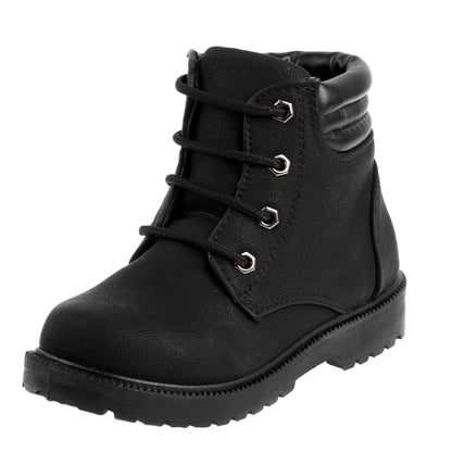 Rugged Bear Casual Boots for Kids / Unisex Durable LaceUp Comfort Design (Little Kid)