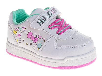 Sanrio Hello Kitty Sneakers for Girls  Velcro Easy SlipOn Casual Comfort (Toddler / Little Kid)