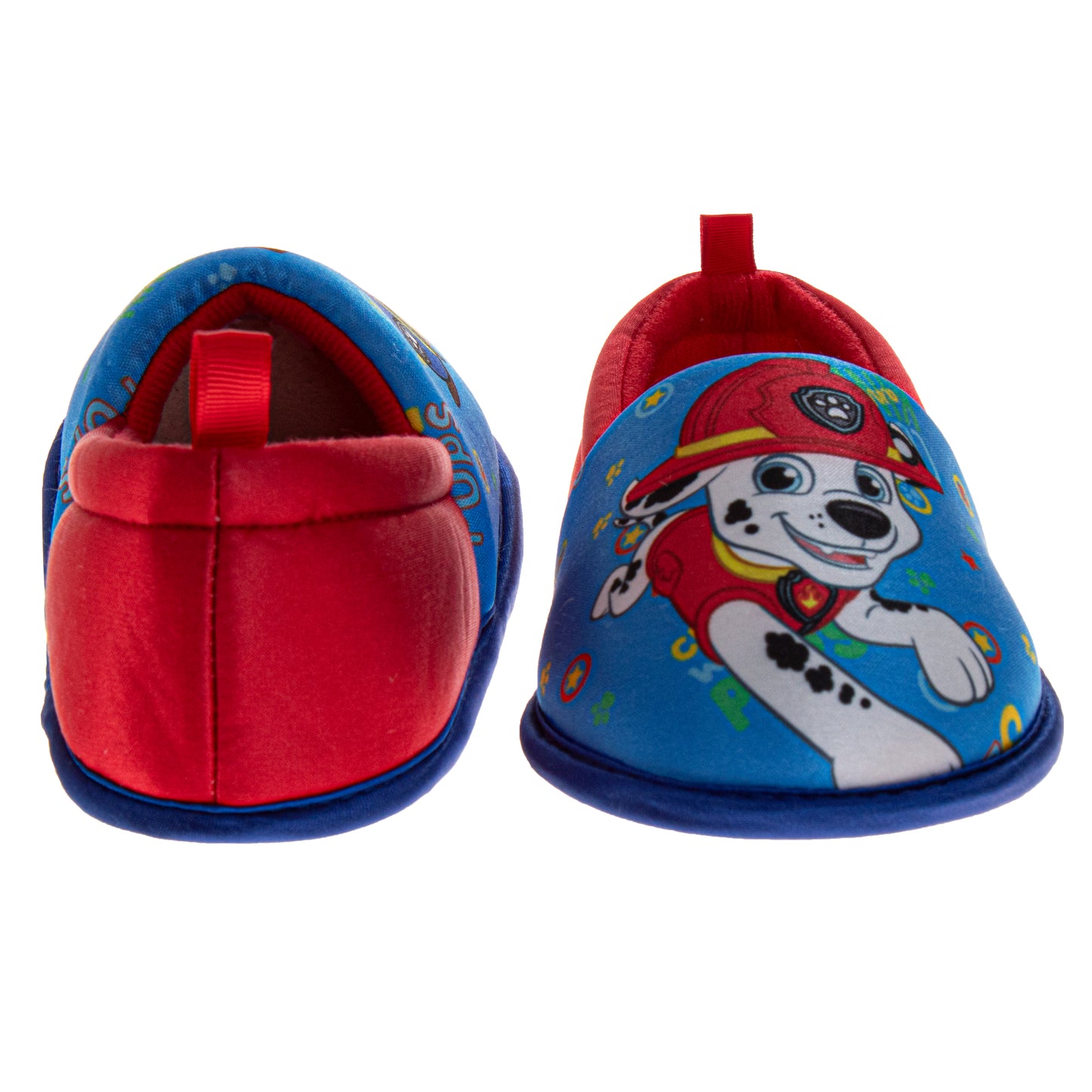 Nickelodeon Paw Patrol Marshall & Chase Plush Slippers Boys  Cozy Warm Soft Padded Rescue Team Indoor Wear SlipOn Comfort (Toddler / Little Kid)