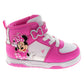Minnie Mouse Girls High Top Sneakers Hook and Loop with Lace-Up (Little Kid)
