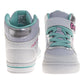 Hello Kitty Girls High Top Sneakers Hook and Loop with Lace-Up (Big Kid)