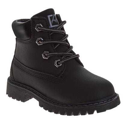 Avalanche Boys' Casual Lace-Up Boots, Rugged Everyday Ankle Boots for Outdoor Wear (Toddler/Little Kid)
