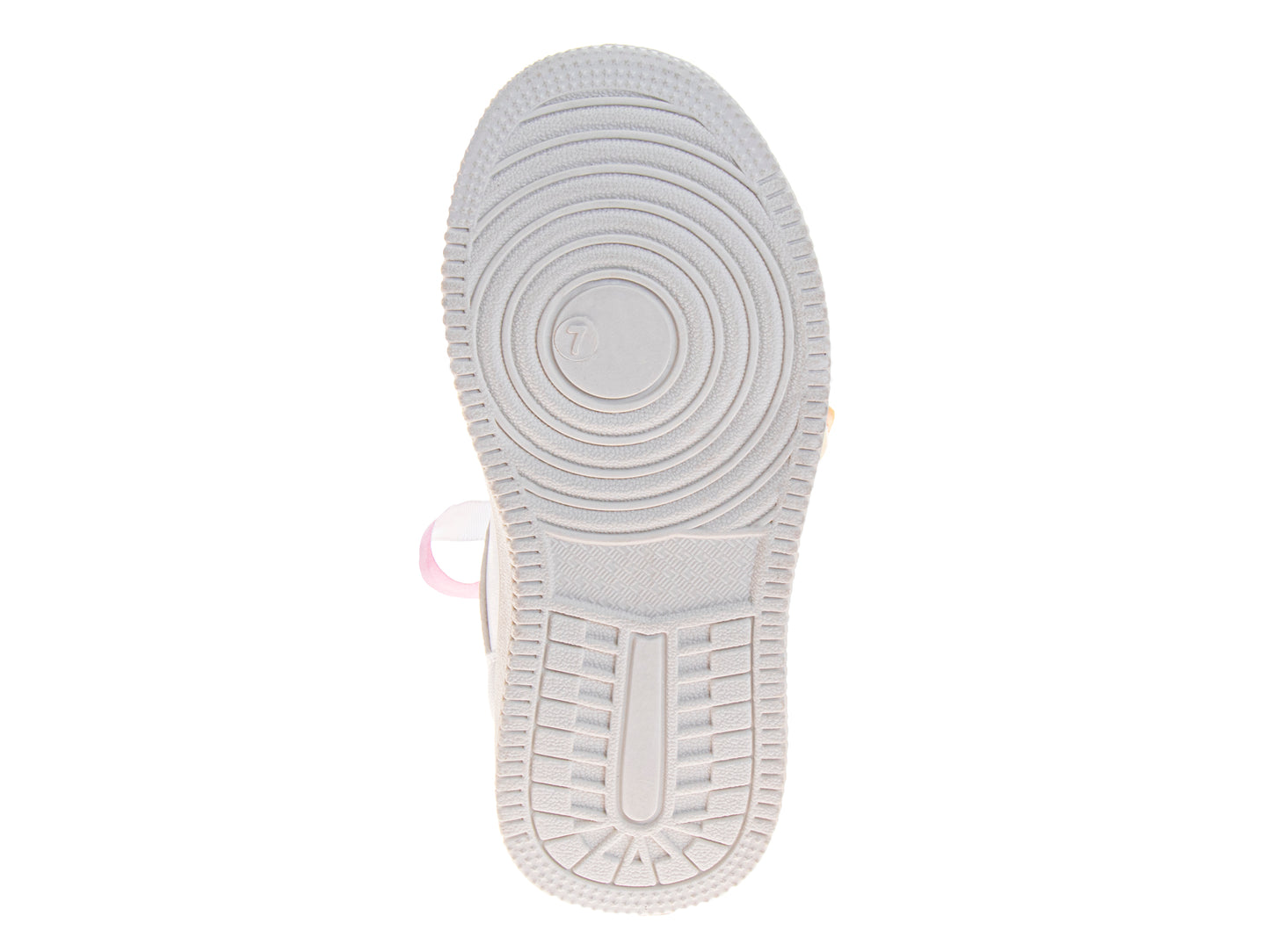 Sweethearts White Sneakers Girls  Rainbow Laces Heart Charms Fashionable Casual Comfort LaceUp Look (Toddler)