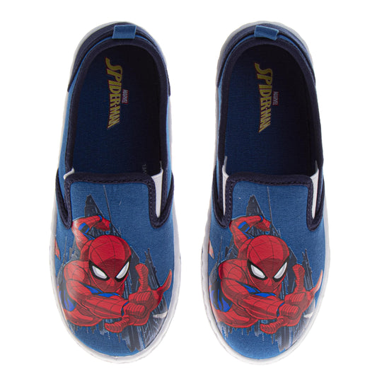Spider-Man Boys Slip-On Canvas Sneakers (Big Kid)