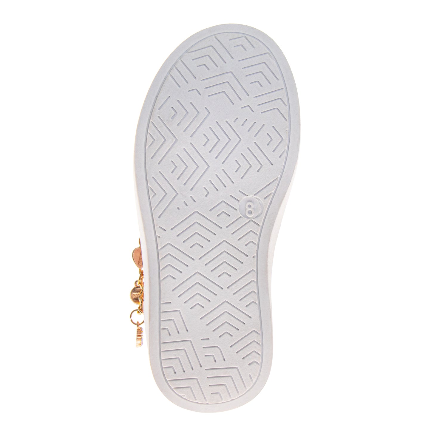 Kensie Girls Sneakers for Girls Glitter Charms Easy Hook-and-Loop Stylish (Toddler)