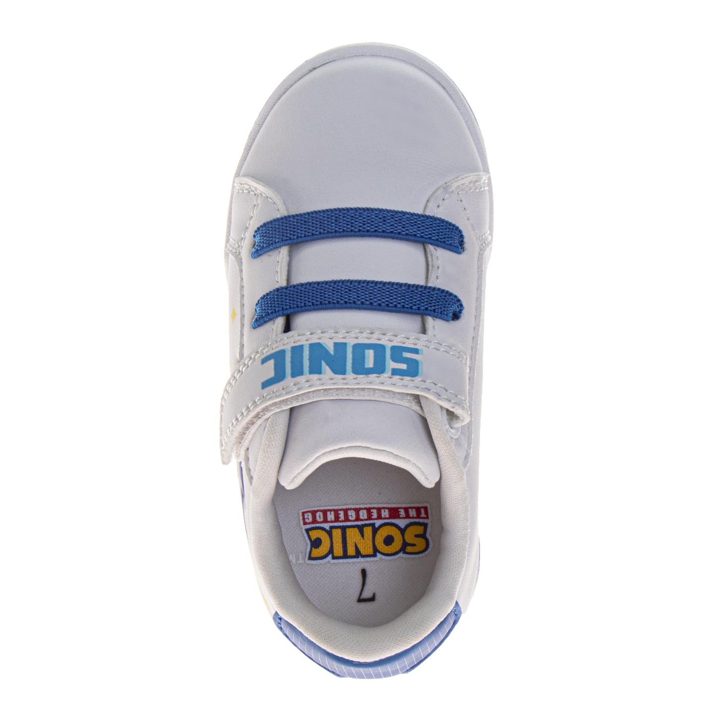 Sonic the Hedgehog Boys Court Sneakers with Hook and Loop Closure (Little Kid)