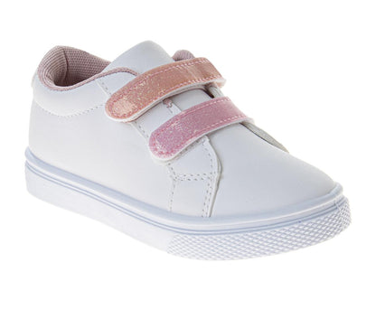 Laura Ashley Casual Sneakers Girls'  Hook & Loop Easy On/Off Everyday Wear Stylish Comfort Fit (Toddler / Little Kid)