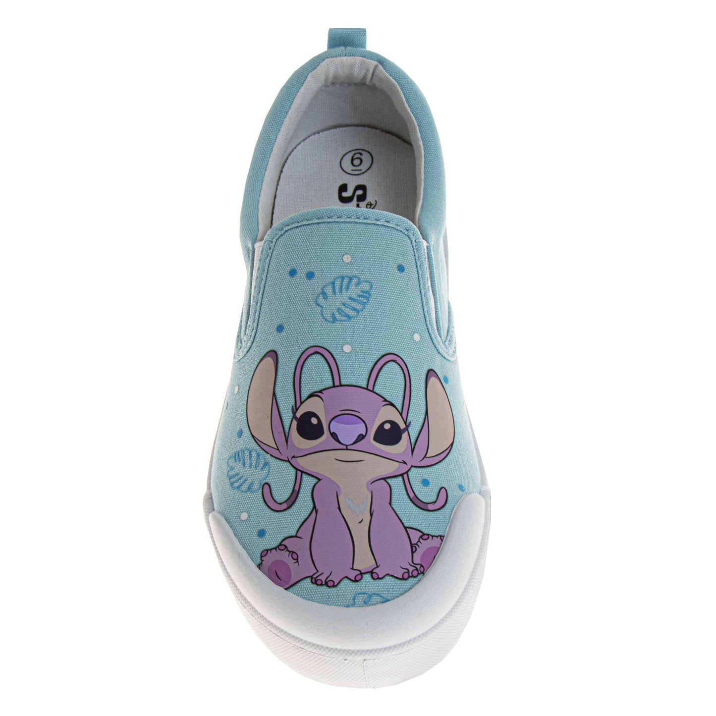 Disney Stitch & Angel SlipOn Low Top Canvas Sneakers Women's  Easy SlipOn Casual Wear Comfort Fit Fun Design Everyday Style (Adult)