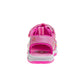 Paw Patrol Everest Skye Light up Summer Girls Sandals - Hook&Loop Adjustable Strap Closed Toe Sandal Water Shoe - Pink (sizes 6-12 Toddler)