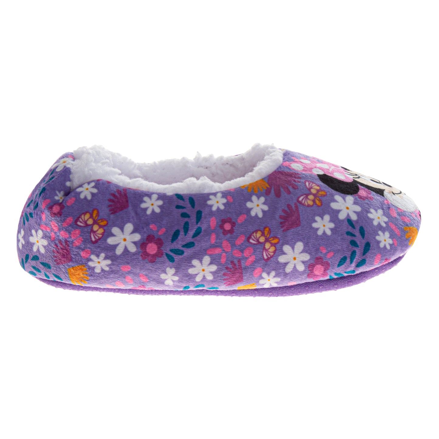 Disney Minnie Mouse Slippers for Girls  Minnie Design Comfortable Cozy Indoor Soft (Toddler / Little Kid)