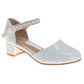 Laura Ashley Rhinestones Low Heeled Dress Shoes Girls'  Elegant Formal Wear Comfort Fit Stylish (Little Kid)