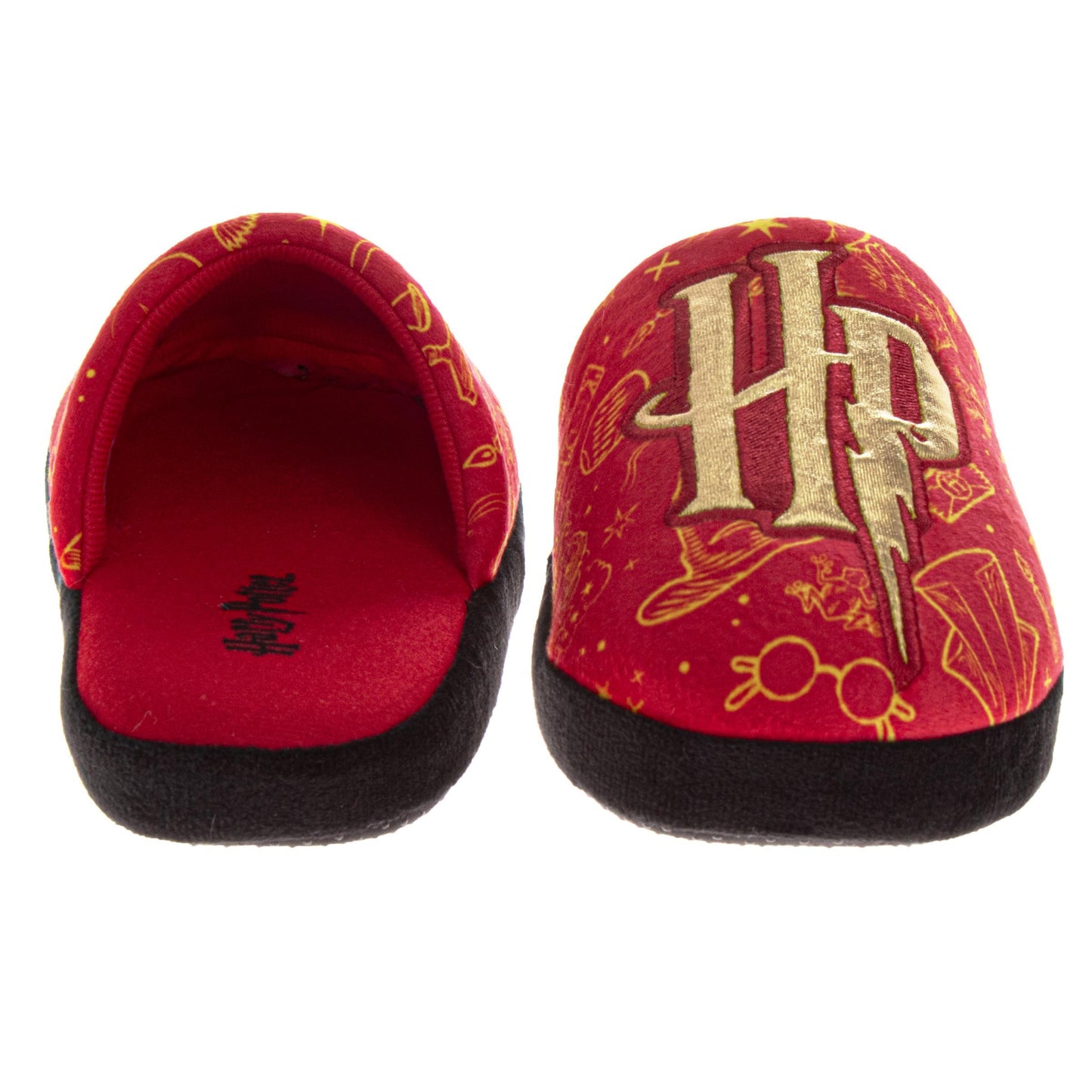 Harry Potter Slippers for Adults Cozy Plush Magical Dual Size Fit (Adult)