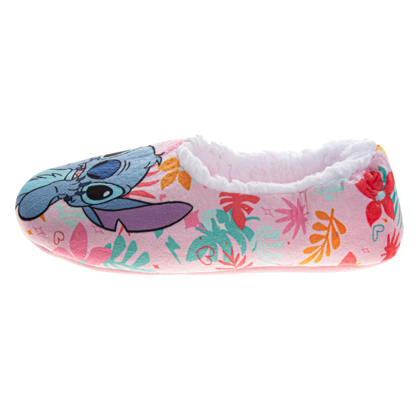 Disney Stitch Slippers for Girls  Stitch Design Multicolor Plush Cozy Interior (Little Kid / Big Kid)