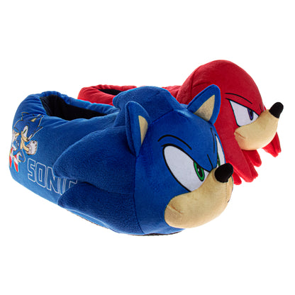 SEGA Sonic the Hedgehog Kids' Slippers  Lightweight, Plush, and Warm House Shoes (Little Kid / Big Kid)