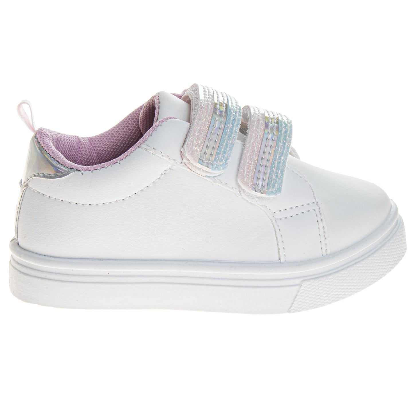 Laura Ashley Hook & Loop Sneakers Girls'  Easy Hook & Loop Stylish Everyday Wear Comfort Fit Durable (Toddler / Little Girl)