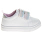 Laura Ashley Hook & Loop Sneakers Girls'  Easy Hook & Loop Stylish Everyday Wear Comfort Fit Durable (Toddler / Little Girl)