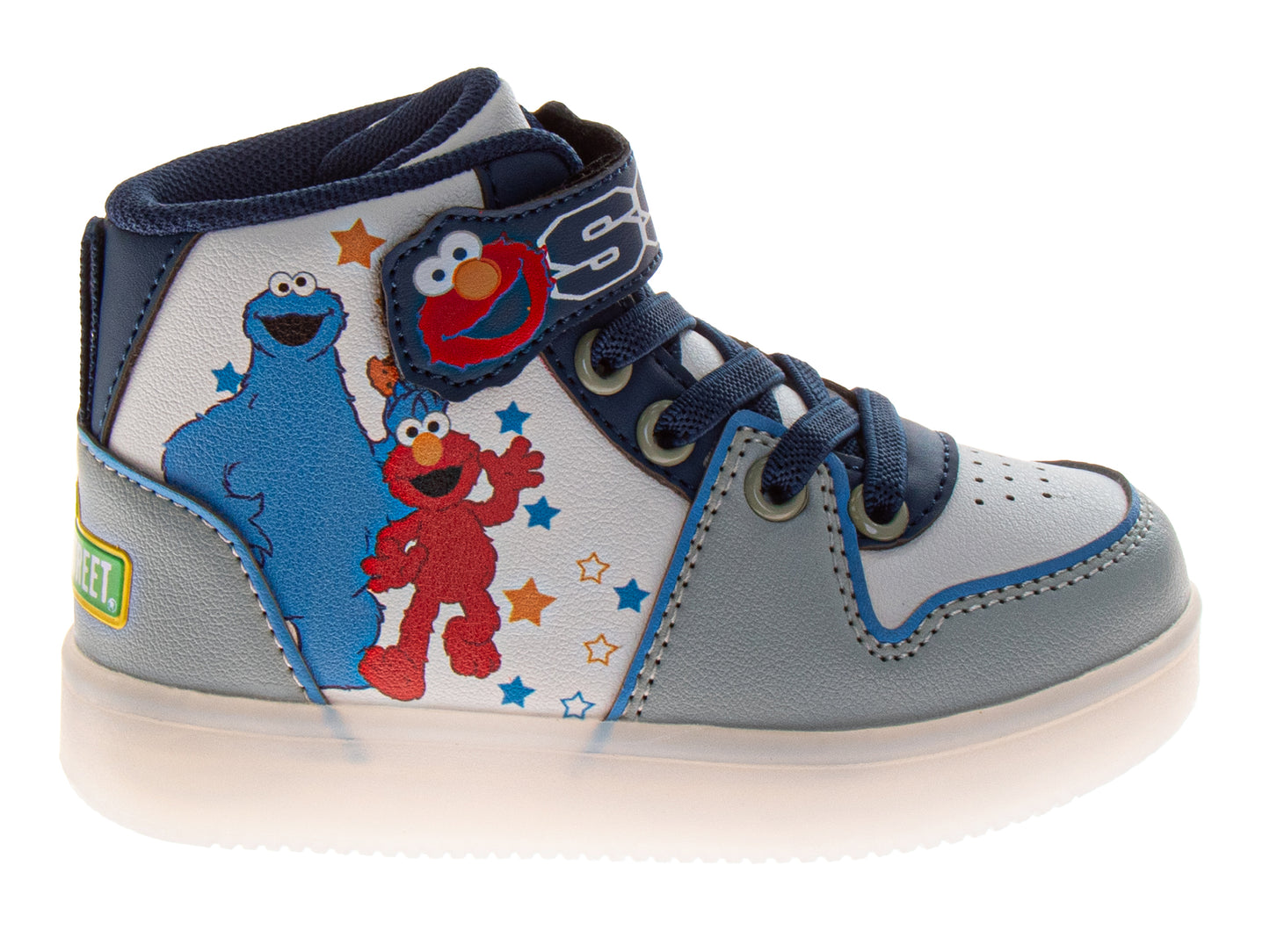 Sesame Street Elmo & Cookie Monster High Top Boys'Sneakers Light Up (Toddler/Little Kid)