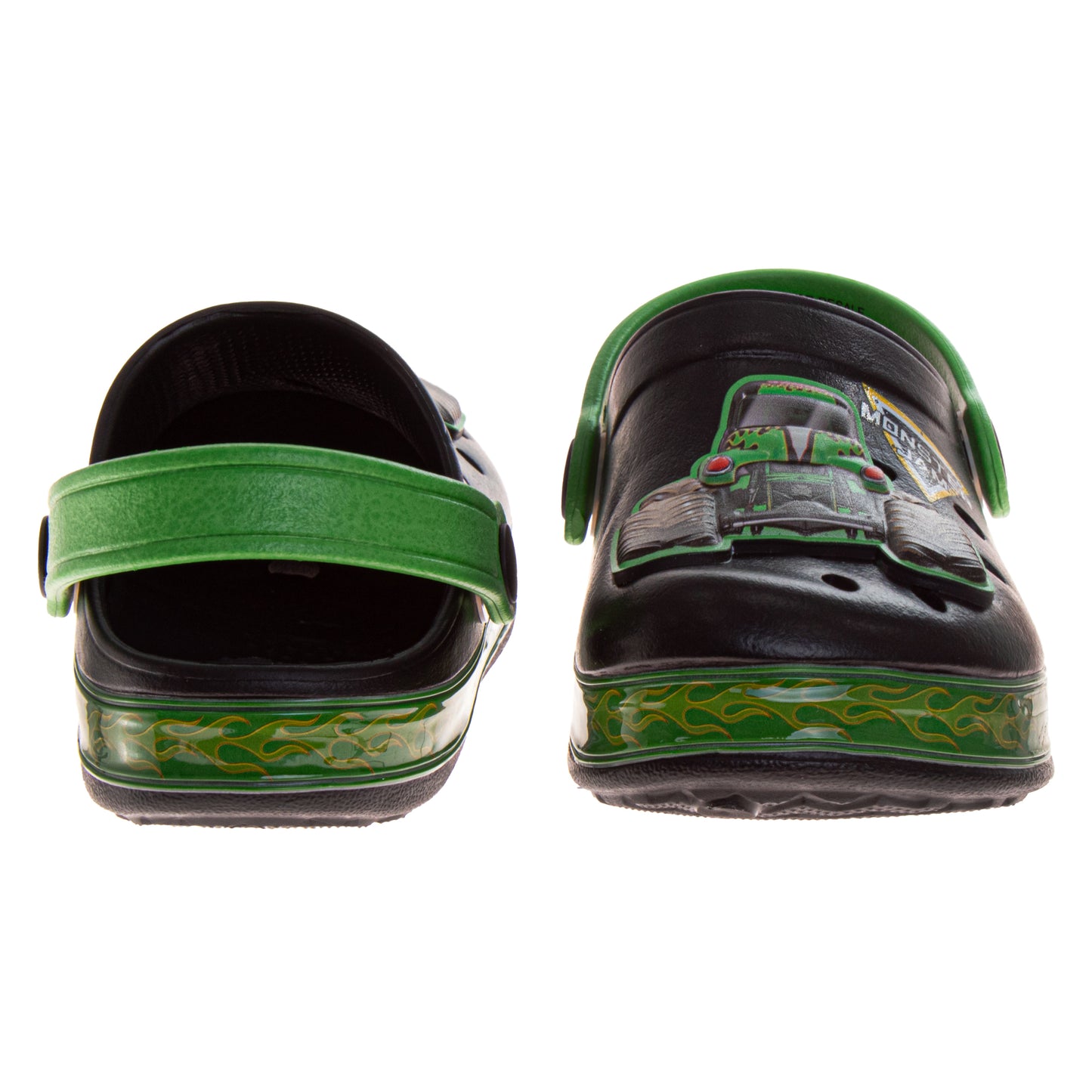 Monster Jam Boys Grave Digger Slip-On Clogs with a Back Strap (Toddler)