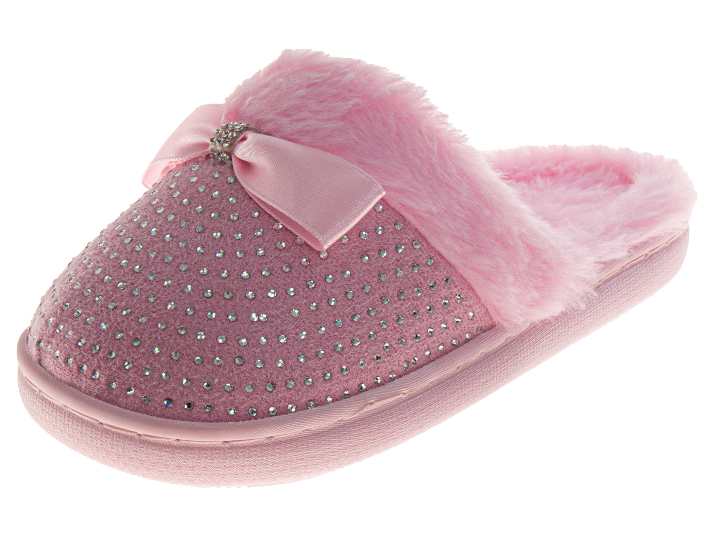 Badgley Mischka Rhinestone Slippers for Women - House Shoes (Adults)