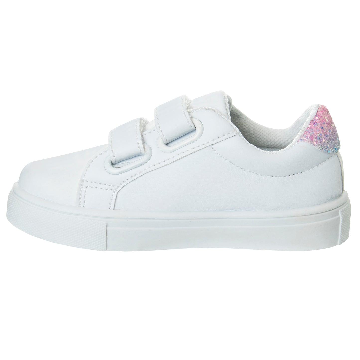 Kensie Girl Glittery Casual Sneakers Girls'  Easy Hook & Loop Stylish Everyday Wear Comfort Fit Fashionable (Little Kid / Toddler)